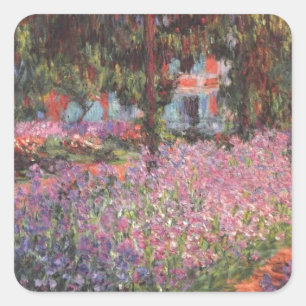 Claude Monet // Garden at Giverny Square Sticker