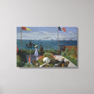 Claude Monet - Garden at Sainte-Adresse Canvas Print
