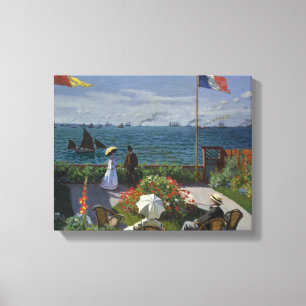 Claude Monet - Garden at Sainte-Adresse Canvas Print