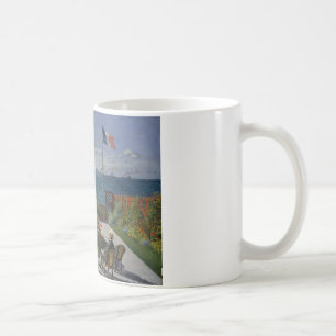 Claude Monet - Garden at Sainte-Adresse Coffee Mug