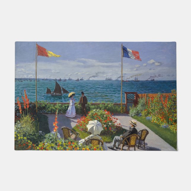 Claude Monet - Garden at Sainte-Adresse Doormat (Front)