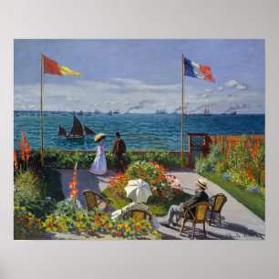Claude Monet - Garden at Sainte-Adresse Poster