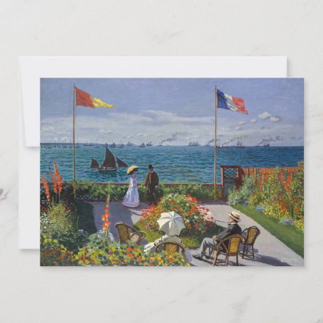 Claude Monet - Garden at Sainte-Adresse Thank You Card (Front)