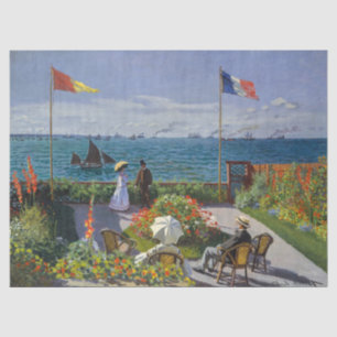 Claude Monet - Garden at Sainte-Adresse Tissue Paper