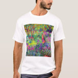 Claude Monet Garden in Giverny T-Shirt<br><div class="desc">Garden in Giverny painted by Claude Monet in 1900.</div>