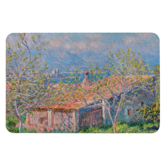 Claude Monet - Gardener's House at Antibes Magnet (Horizontal)
