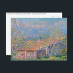 Claude Monet - Gardener's House at Antibes Postcard<br><div class="desc">Gardener's House at Antibes / Maison de jardinier à Antibes - Claude Monet,  Oil on Canvas,  1888</div>