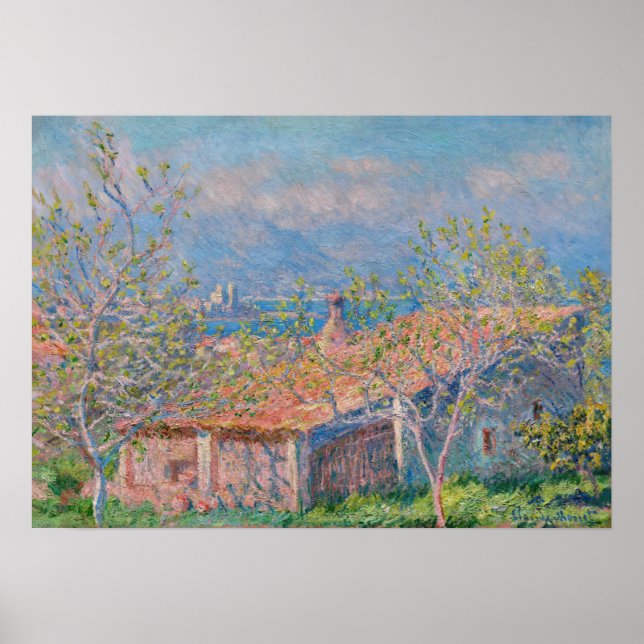 Claude Monet - Gardener's House at Antibes Poster (Front)