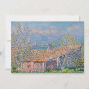 Claude Monet - Gardener's House at Antibes Thank You Card
