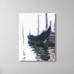 Claude Monet Gondola in Venice Canvas Print