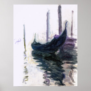 Claude Monet Gondola in Venice Poster