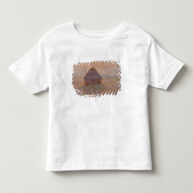 Claude Monet | Grainstack, Sun in the Mist Toddler T-Shirt (Front)