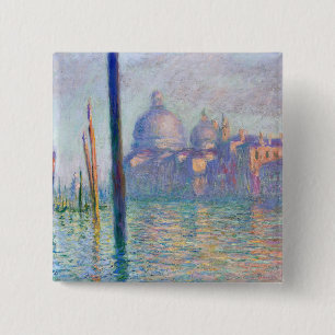 Claude Monet - Grand Canal, Venice 15 Cm Square Badge