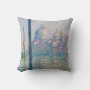 Claude Monet Grand Canal Venice Italy Travel Cushion