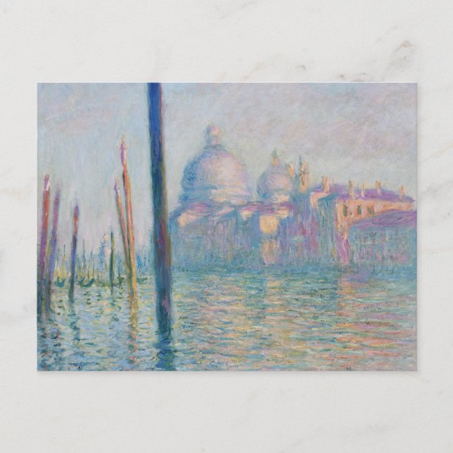 Claude Monet Grand Canal Venice Italy Travel Holiday Postcard (Front)