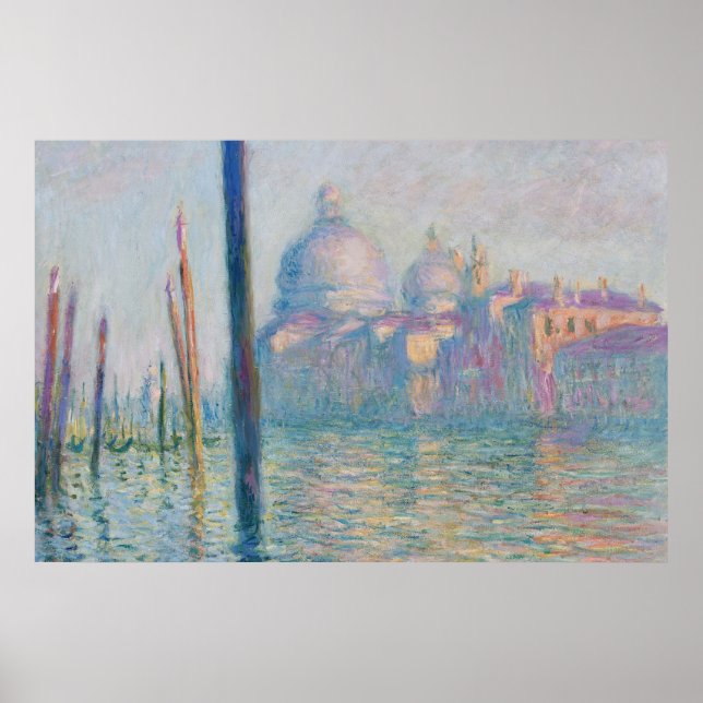 Claude Monet Grand Canal Venice Italy Travel Poster (Front)