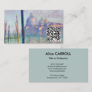 Claude Monet - Grand Canal, Venice - QR Code Business Card