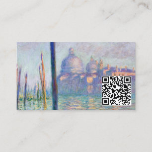 Claude Monet - Grand Canal, Venice - QR Code Business Card