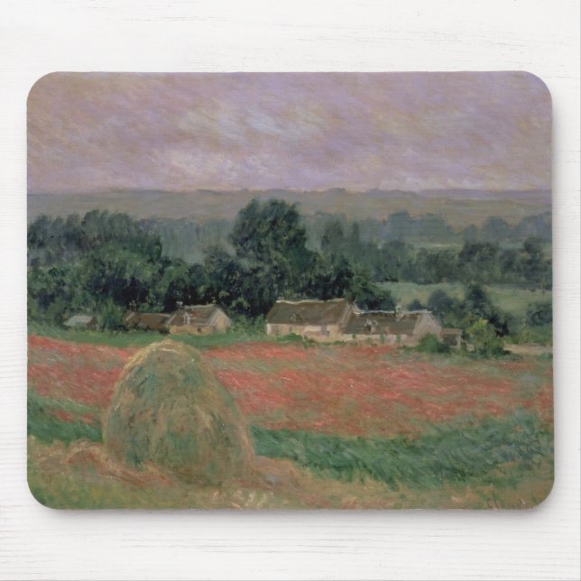 Claude Monet | Haystack at Giverny, 1886 Mouse Mat (Front)