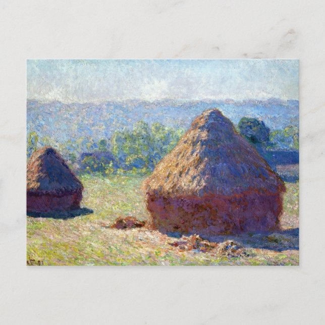 Claude Monet Haystack, End of the Summer Postcard (Front)