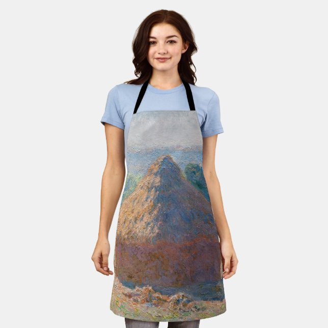Claude Monet - Haystacks, end of Summer Apron (Worn)