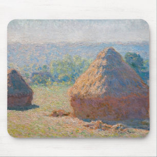 Claude Monet - Haystacks, end of Summer Mouse Mat