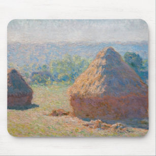 Claude Monet - Haystacks, end of Summer Mouse Mat