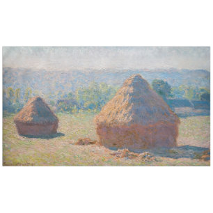 Claude Monet - Haystacks, end of Summer Tablecloth