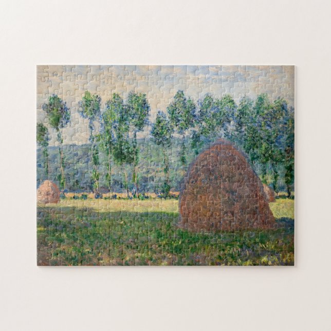 Claude Monet - Haystacks near Giverny Jigsaw Puzzle (Horizontal)