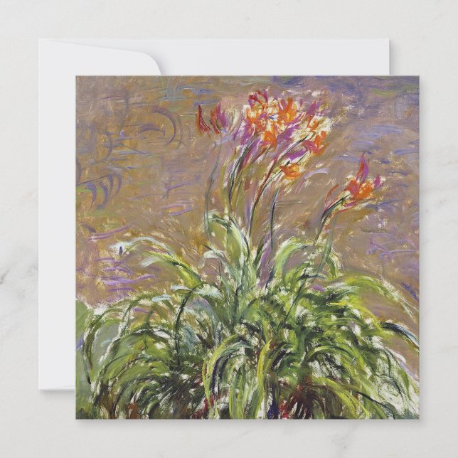 Claude Monet - Hemerocallis, Invitation (Front)