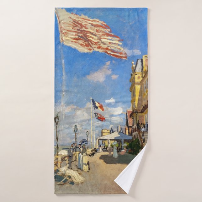 Claude Monet - Hotel des Roches Noires, Trouville Bath Towel Set (Bath Towel)