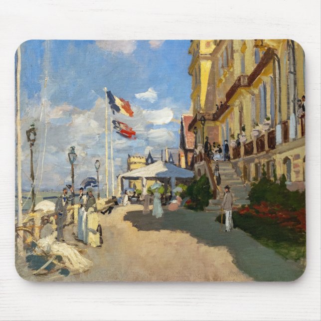 Claude Monet - Hotel des Roches Noires, Trouville Mouse Mat (Front)