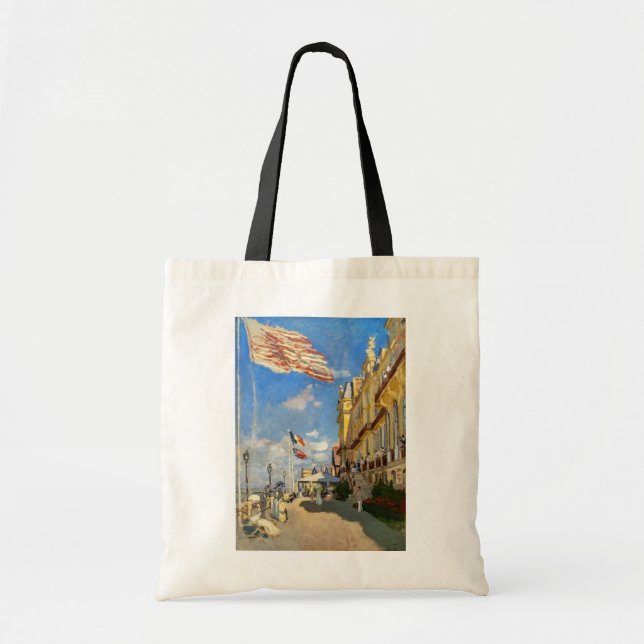 Claude Monet - Hotel des Roches Noires, Trouville Tote Bag (Front)