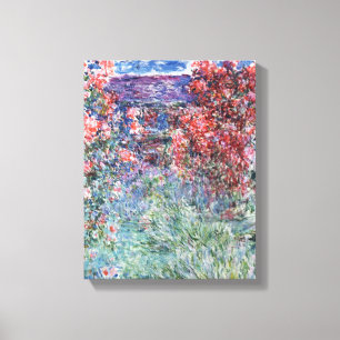 Claude Monet House at Giverny under the Roses Canvas Print