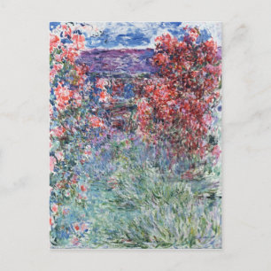 Claude Monet   House at Giverny under the Roses Postcard