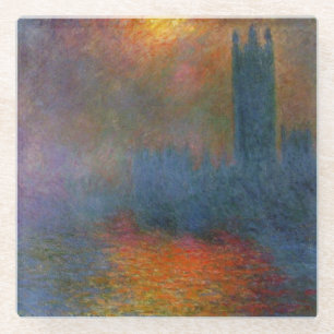 Claude Monet - Houses of Parliament Glass Coaster