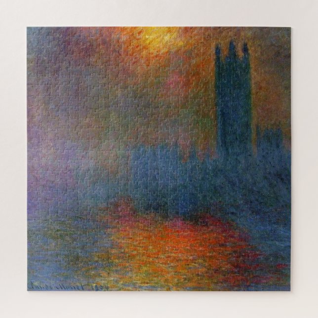 Claude Monet - Houses of Parliament Jigsaw Puzzle (Vertical)