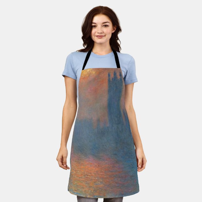 Claude Monet - Houses of Parliament London Apron (Worn)