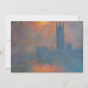 Claude Monet - Houses of Parliament London Invitation