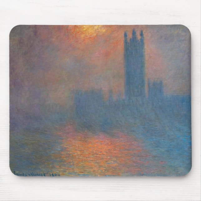 Claude Monet - Houses of Parliament London Mouse Mat (Front)