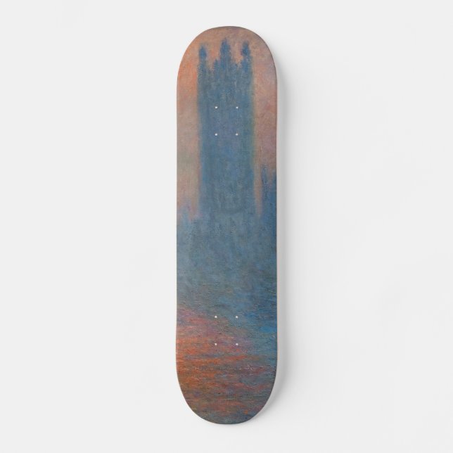 Claude Monet - Houses of Parliament London Skateboard (Front)