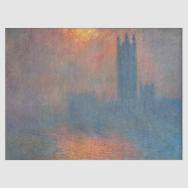 Claude Monet - Houses of Parliament London Tissue Paper (Front)