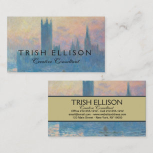 Claude Monet Houses of Parliament Sunset Business Card