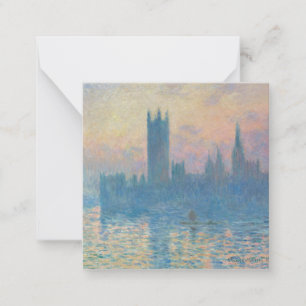 Claude Monet Houses of Parliament Sunset Card