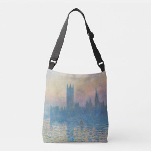 Claude Monet Houses of Parliament Sunset Crossbody Bag
