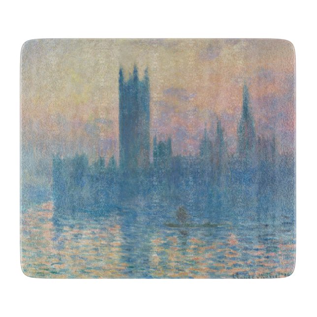 Claude Monet Houses of Parliament Sunset Cutting Board (Front)