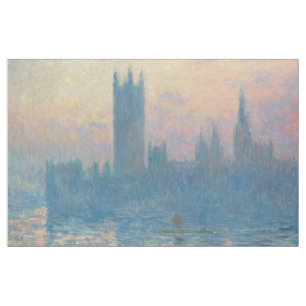 Claude Monet Houses of Parliament Sunset Fabric