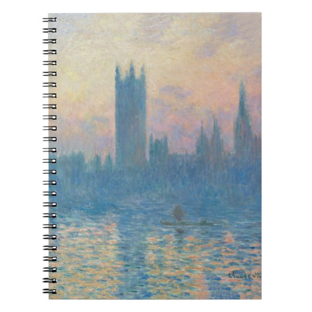 Claude Monet Houses of Parliament Sunset Notebook (Front)
