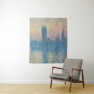Claude Monet Houses of Parliament Sunset Tapestry