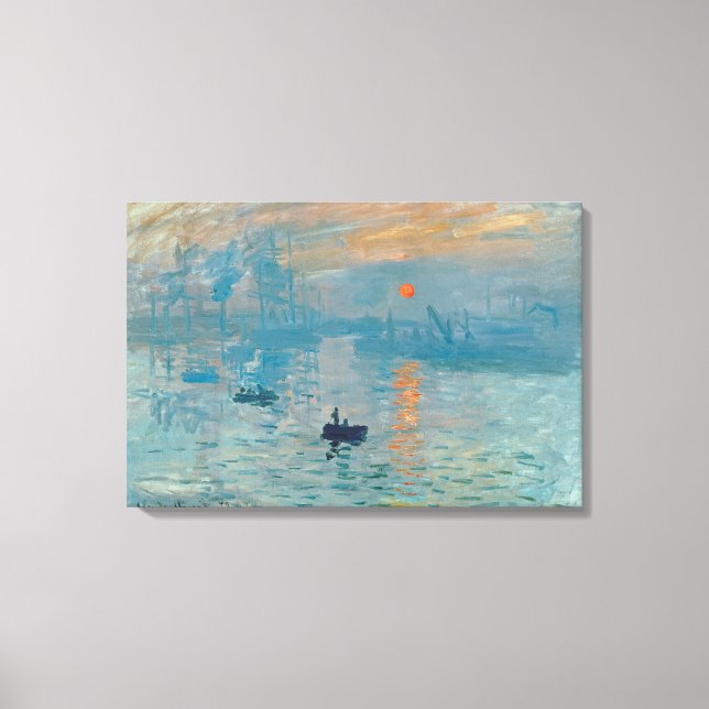 CLAUDE MONET - Impression, sunrise 1872 Canvas Print (Front)